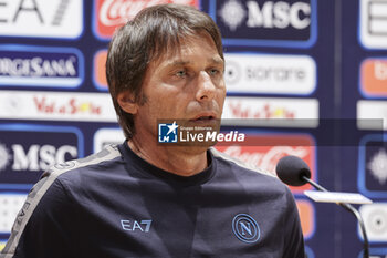 2024-07-13 - Press conference of Napoli’s Italian coach Antonio Conte during SSC Napoli's 2024-25 preseason training camp in val di sole in Trentino, Dimaro Folgarida

 - SSC NAPOLI PRESS CONFERENCE - OTHER - SOCCER