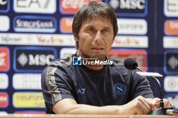 2024-07-13 - Press conference of Napoli’s Italian coach Antonio Conte during SSC Napoli's 2024-25 preseason training camp in val di sole in Trentino, Dimaro Folgarida

 - SSC NAPOLI PRESS CONFERENCE - OTHER - SOCCER