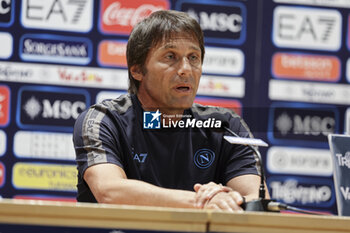 2024-07-13 - Press conference of Napoli’s Italian coach Antonio Conte during SSC Napoli's 2024-25 preseason training camp in val di sole in Trentino, Dimaro Folgarida

 - SSC NAPOLI PRESS CONFERENCE - OTHER - SOCCER