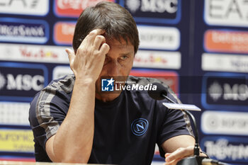 2024-07-13 - Press conference of Napoli’s Italian coach Antonio Conte during SSC Napoli's 2024-25 preseason training camp in val di sole in Trentino, Dimaro Folgarida

 - SSC NAPOLI PRESS CONFERENCE - OTHER - SOCCER