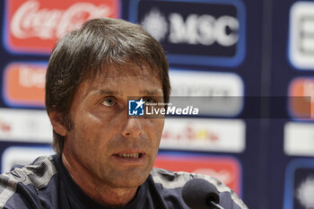 2024-07-13 - Press conference of Napoli’s Italian coach Antonio Conte during SSC Napoli's 2024-25 preseason training camp in val di sole in Trentino, Dimaro Folgarida

 - SSC NAPOLI PRESS CONFERENCE - OTHER - SOCCER