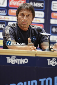 2024-07-13 - Press conference of Napoli’s Italian coach Antonio Conte during SSC Napoli's 2024-25 preseason training camp in val di sole in Trentino, Dimaro Folgarida

 - SSC NAPOLI PRESS CONFERENCE - OTHER - SOCCER