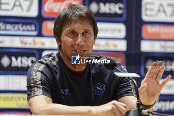 2024-07-13 - Press conference of Napoli’s Italian coach Antonio Conte during SSC Napoli's 2024-25 preseason training camp in val di sole in Trentino, Dimaro Folgarida

 - SSC NAPOLI PRESS CONFERENCE - OTHER - SOCCER