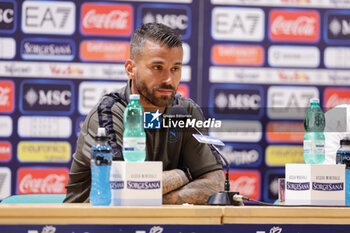 2024-07-17 - Press conference of Napoli's Italian defender Leonardo Spinazzola during SSC Napoli's 2024-25 preseason training camp in val di sole in Trentino, Dimaro Folgarida

 - SSC NAPOLI PRESS CONFERENCE - OTHER - SOCCER