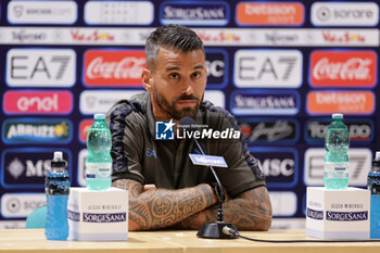 2024-07-17 - Press conference of Napoli's Italian defender Leonardo Spinazzola during SSC Napoli's 2024-25 preseason training camp in val di sole in Trentino, Dimaro Folgarida

 - SSC NAPOLI PRESS CONFERENCE - OTHER - SOCCER