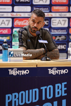 2024-07-17 - Press conference of Napoli's Italian defender Leonardo Spinazzola during SSC Napoli's 2024-25 preseason training camp in val di sole in Trentino, Dimaro Folgarida

 - SSC NAPOLI PRESS CONFERENCE - OTHER - SOCCER