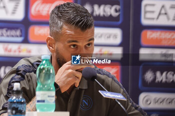 2024-07-17 - Press conference of Napoli's Italian defender Leonardo Spinazzola during SSC Napoli's 2024-25 preseason training camp in val di sole in Trentino, Dimaro Folgarida

 - SSC NAPOLI PRESS CONFERENCE - OTHER - SOCCER