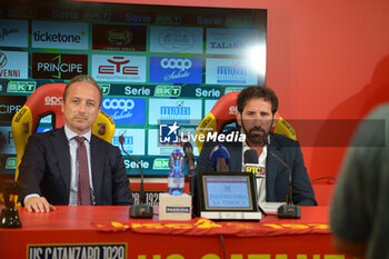 2024-07-08 - Fabio Caserta coach US Catanzaro and Paolo Morganti General director - SERIE B - PRESENTATION OF CATANZARO CALCIO'S NEW COACH FABIO CASERTA - OTHER - SOCCER