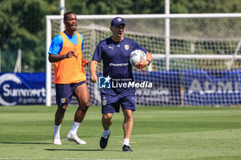 2024-07-06 - Fabio Pecchia (Head Coach Parma Calcio) with Wylan Cyprien (Parma Calcio) - PARMA CALCIO TRAINING SESSION - OTHER - SOCCER