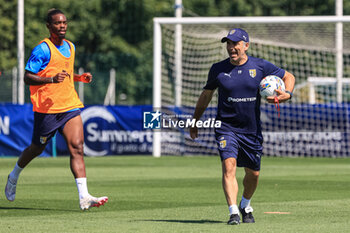 2024-07-06 - Fabio Pecchia (Head Coach Parma Calcio) with Wylan Cyprien (Parma Calcio) - PARMA CALCIO TRAINING SESSION - OTHER - SOCCER