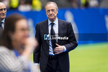 2024-07-27 - Florentino Perez, president of Real Madrid, seen during the presentation of Endrick Felipe at Estadio Santiago Bernabeu on July 27, 2024 in Madrid, Spain. - REAL MADRID UNVEILS NEW SIGNING ENDRICK - OTHER - SOCCER