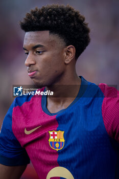 2024-08-12 - Alejandro Balde (FC Barcelona) gestures during a Joan Gamper Trophy at Estadi Olimpic Lluis Companys in Barcelona, Spain, on August 12 2024. Photo by Felipe Mondino - TROFEU JOAN GAMPER: FC BARCELONA - AS MONACO - OTHER - SOCCER