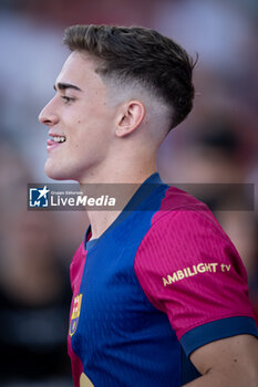 2024-08-12 - Gavi (FC Barcelona) smiles during a Joan Gamper Trophy at Estadi Olimpic Lluis Companys in Barcelona, Spain, on August 12 2024. Photo by Felipe Mondino - TROFEU JOAN GAMPER: FC BARCELONA - AS MONACO - OTHER - SOCCER