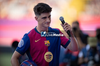 2024-08-12 - Pau Victor (FC Barcelona) gestures during a Joan Gamper Trophy at Estadi Olimpic Lluis Companys in Barcelona, Spain, on August 12 2024. Photo by Felipe Mondino - TROFEU JOAN GAMPER: FC BARCELONA - AS MONACO - OTHER - SOCCER