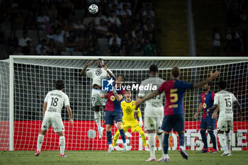 2024-08-12 - Mohammed Salisu (AS Monaco) controls the ball during a Joan Gamper Trophy at Estadi Olimpic Lluis Companys in Barcelona, Spain, on August 12 2024. Photo by Felipe Mondino - TROFEU JOAN GAMPER: FC BARCELONA - AS MONACO - OTHER - SOCCER