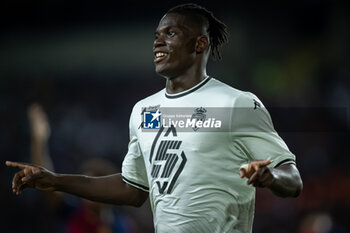 2024-08-12 - Brea Embolo celebrates after scoring his team's goal during a Joan Gamper Trophy at Estadi Olimpic Lluis Companys in Barcelona, Spain, on August 12 2024. Photo by Felipe Mondino - TROFEU JOAN GAMPER: FC BARCELONA - AS MONACO - OTHER - SOCCER