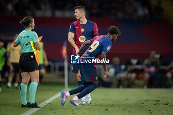 2024-08-12 - Lamine Yamal (FC Barcelona) during a Joan Gamper Trophy at Estadi Olimpic Lluis Companys in Barcelona, Spain, on August 12 2024. Photo by Felipe Mondino - TROFEU JOAN GAMPER: FC BARCELONA - AS MONACO - OTHER - SOCCER