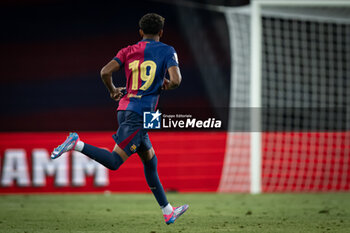 2024-08-12 - Lamine Yamal (FC Barcelona) looks on during a Joan Gamper Trophy at Estadi Olimpic Lluis Companys in Barcelona, Spain, on August 12 2024. Photo by Felipe Mondino - TROFEU JOAN GAMPER: FC BARCELONA - AS MONACO - OTHER - SOCCER