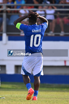 2024-09-05 - Wilfried Gnonto (ITA) during the UEFA U21 Euro 2025 Qualifier match between Italy and San Marino at the Domenico Francioni Stadium on September 5, 2024 in Latina, Italy. - UEFA UNDER 21 - ITALY VS SAN MARINO - OTHER - SOCCER