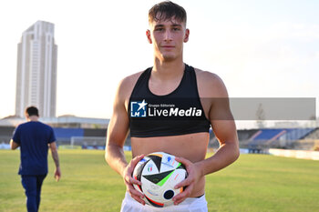 2024-09-05 - Pio Esposito (ITA) during the UEFA U21 Euro 2025 Qualifier match between Italy and San Marino at the Domenico Francioni Stadium on September 5, 2024 in Latina, Italy. - UEFA UNDER 21 - ITALY VS SAN MARINO - OTHER - SOCCER