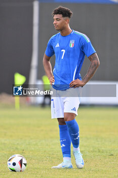 2024-09-05 - Cher Ndour (ITA) during the UEFA U21 Euro 2025 Qualifier match between Italy and San Marino at the Domenico Francioni Stadium on September 5, 2024 in Latina, Italy. - UEFA UNDER 21 - ITALY VS SAN MARINO - OTHER - SOCCER