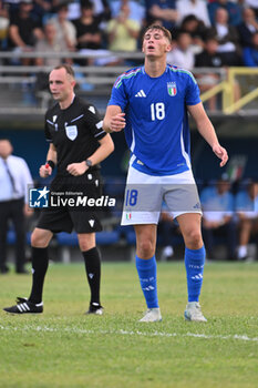 2024-09-05 - Pio Esposito (ITA) during the UEFA U21 Euro 2025 Qualifier match between Italy and San Marino at the Domenico Francioni Stadium on September 5, 2024 in Latina, Italy. - UEFA UNDER 21 - ITALY VS SAN MARINO - OTHER - SOCCER