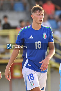 2024-09-05 - Pio Esposito (ITA) during the UEFA U21 Euro 2025 Qualifier match between Italy and San Marino at the Domenico Francioni Stadium on September 5, 2024 in Latina, Italy. - UEFA UNDER 21 - ITALY VS SAN MARINO - OTHER - SOCCER