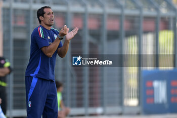 2024-09-10 - Italia's U20 coach Bernardo Corradi during the match Elite League Italy U20 - Germany U20 at the 