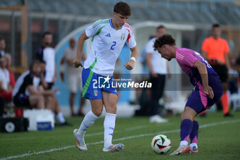 2024-09-10 - Italia's U20 Marco Palestra in action during the match Elite League Italy U20 - Germany U20 at the 