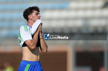 2024-09-10 - Italia's U20 Lorenzo Anghele in action against during the match Elite League Italy U20 - Germany U20 at the 