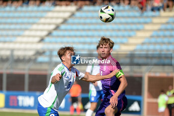 2024-09-10 - Italia's U20 Luca Di Maggio in action against Germany's U20 Aljoscha Kemlein during the match Elite League Italy U20 - Germany U20 at the 