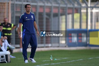 2024-09-10 - Italia's U20 coach Bernardo Corradi during the match Elite League Italy U20 - Germany U20 at the 