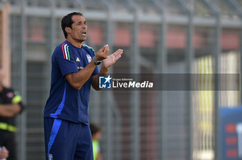 2024-09-10 - Italia's U20 coach Bernardo Corradi during the match Elite League Italy U20 - Germany U20 at the 