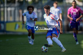 2024-09-10 - Italia's U20Giulio Misitano in action during the match Elite League Italy U20 - Germany U20 at the 