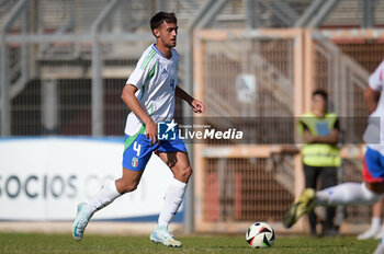 2024-09-10 - Italia's U20 Fabio Chiarodia in action during the match Elite League Italy U20 - Germany U20 at the 