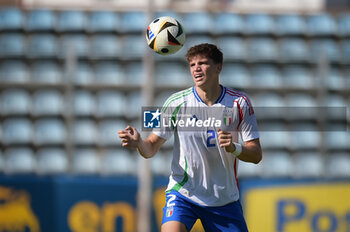 2024-09-10 - Italia's U20 Marco Palestra in action during the match Elite League Italy U20 - Germany U20 at the 