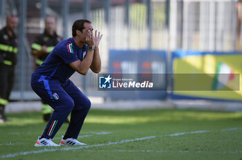 2024-09-10 - Italia's U20 coach Bernardo Corradi during the match Elite League Italy U20 - Germany U20 at the 