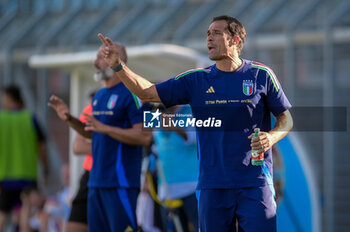 2024-09-10 - Italia's U20 coach Bernardo Corradi during the match Elite League Italy U20 - Germany U20 at the 