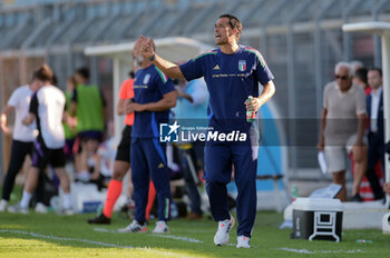 2024-09-10 - Italia's U20 coach Bernardo Corradi during the match Elite League Italy U20 - Germany U20 at the 