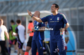 2024-09-10 - Italia's U20 coach Bernardo Corradi during the match Elite League Italy U20 - Germany U20 at the 