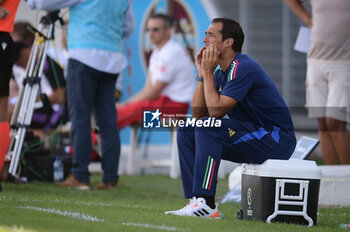 2024-09-10 - Italia's U20 coach Bernardo Corradi during the match Elite League Italy U20 - Germany U20 at the 