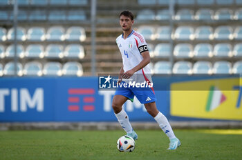 2024-09-10 - Italia's U20 Fabio Chiarodia in action during the match Elite League Italy U20 - Germany U20 at the 