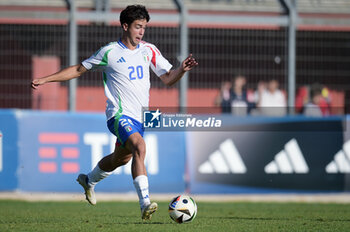 2024-09-10 - Italia's U20 Giacomo De Pieri in action during the match Elite League Italy U20 - Germany U20 at the 