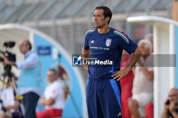 2024-09-10 - Italia's U20 coach Bernardo Corradi during the match Elite League Italy U20 - Germany U20 at the 