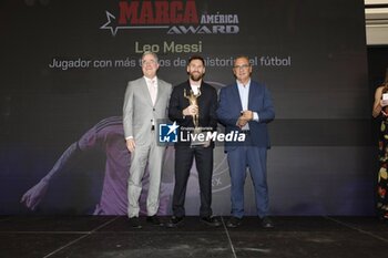 2024-10-17 - Lionel Messi Receives the MARCA America Award, Fort Lauderdale, Florida, USA - 17 Oct 2024 Cordon Press - MESSI MARCA AWARD MIAMI - OTHER - SOCCER