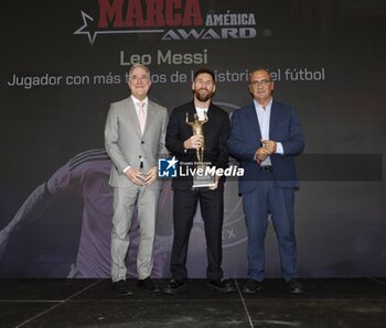 2024-10-17 - Lionel Messi Receives the MARCA America Award, Fort Lauderdale, Florida, USA - 17 Oct 2024 Cordon Press - MESSI MARCA AWARD MIAMI - OTHER - SOCCER