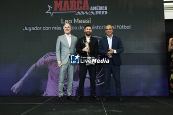 2024-10-17 - Lionel Messi Receives the MARCA America Award, Fort Lauderdale, Florida, USA - 17 Oct 2024 Cordon Press - MESSI MARCA AWARD MIAMI - OTHER - SOCCER