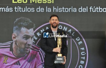 2024-10-17 - Lionel Messi Receives the MARCA America Award, Fort Lauderdale, Florida, USA - 17 Oct 2024 Cordon Press - MESSI MARCA AWARD MIAMI - OTHER - SOCCER