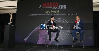 2024-10-17 - Lionel Messi Receives the MARCA America Award, Fort Lauderdale, Florida, USA - 17 Oct 2024 Cordon Press - MESSI MARCA AWARD MIAMI - OTHER - SOCCER