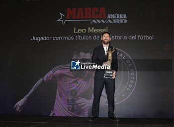 2024-10-17 - Lionel Messi Receives the MARCA America Award, Fort Lauderdale, Florida, USA - 17 Oct 2024 Cordon Press - MESSI MARCA AWARD MIAMI - OTHER - SOCCER